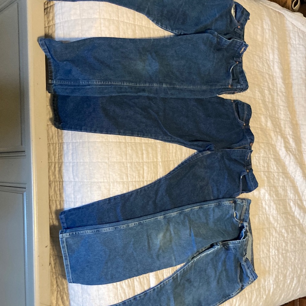 3 pairs nice Wrangler jeans 16 husky